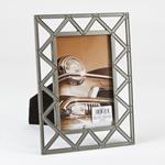 Burnes of Boston 4" x 6" gray was metal scaffold photo frame - style 553246