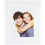 Nielsen 8x10 Tribeca white photo frame with 5x7 mat - WD07MW