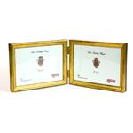 F.G. Galassi 5x7 gold hinged pair ready made picture frame - 13757H2