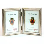 F.G. Galassi 3 1/2 x 5 silver hinged pair ready made picture frame - 13835v2