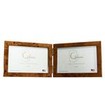 F.G. Galassi Chestnut 4x6 Hinged Double Burlwood Ready Made Frame - style 27746H2 | Frame It/ Waban Gallery