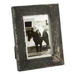 Frametastic 4x6 authentic distressed charcoal wood ready made frame - Style ECO1-C-46 | Frame It Waban Gallery