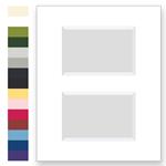 Acid free archival matting for 8x10 picture frames with 2 windows | Frame It Waban Gallery