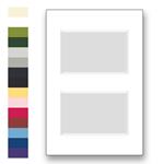 Archival matting for 12x18 picture frames with 2 windows to fit various sizes| Frame It / Waban Gallery