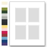 Archival matting for 16x20 size frames with 4 window openings | Frame It Waban Gallery