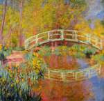 Japanese Footbridge by Claude Monet