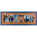 framed City of boston photo collage by Kurt Neumann | Frame It Waban Gallery