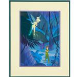 Framed artwork of Making Mischief Peter Pan Animation Cel