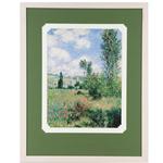 Framed artwork "Lane in the Poppy Field, Ile Saint-Martin" by Claude Monet