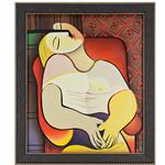 framed artwork Cubist Portrait of a Woman by C. Ryan