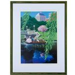 framed artwork Swan Boats by Oren Sherman