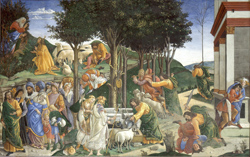 Eventos de la Vida de Moisés by Sandro Botticelli