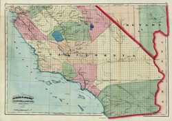 California&Nevada 1874 South Portion