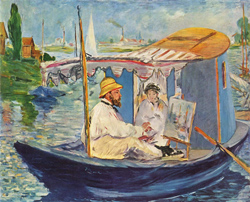 Claude Monet in Argenteuil by Édouard Manet