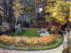 In The Garden by Claude Monet