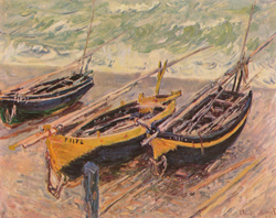 Boats by Claude Monet