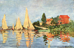 Regatte in Argenteuil by Claude Monet