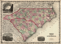 North South Carolina 1861