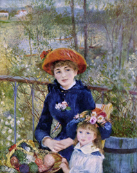 on the Terrace by Pierre Auguste Renoir