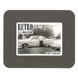 Retro Frame rear panel - black simple 5x7 inch tabletop picture frame from Frame It / Waban Gallery in Newton, Massachusetts