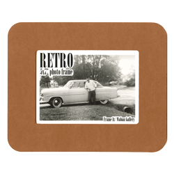 Retro Frame rear panel - orange simple 5x7 inch tabletop picture frame from Frame It / Waban Gallery in Newton, Massachusetts