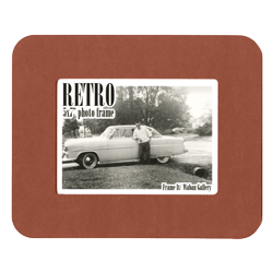 Retro Frame rear panel - red simple 5x7 inch tabletop picture frame from Frame It / Waban Gallery in Newton, Massachusetts