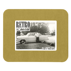 Retro Frame rear panel - yellow simple 5x7 inch tabletop picture frame from Frame It / Waban Gallery in Newton, Massachusetts