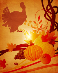 Thanksgiving themed background pattern image