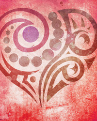 Valentine's Day themed background pattern image