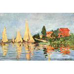 Regatte in Argenteuil by Claude Monet