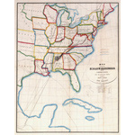 US Eastern part circa 1850