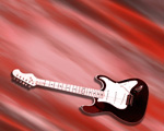 Guitar on Red Streak background image