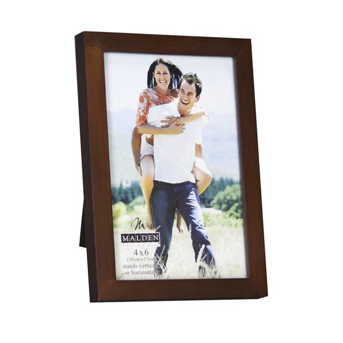 Malden International 4x6 Walnut Color Ready  Made Frame - Style 6418-46 | Frame It Waban Gallery