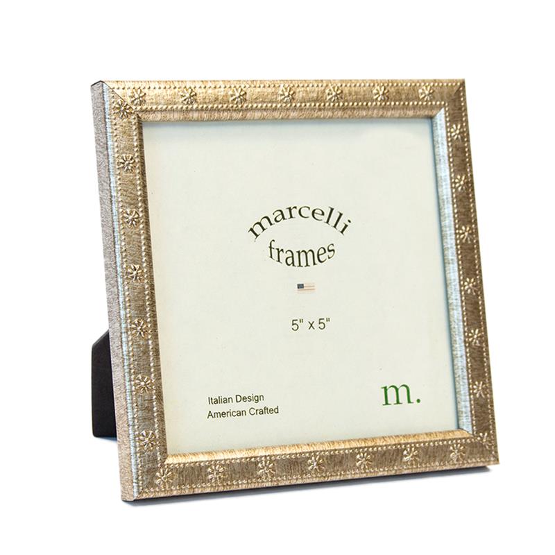 Marcelli Silver 5x5 Ready Made Wood Frame - style 100855 | Frame It Waban Gallery