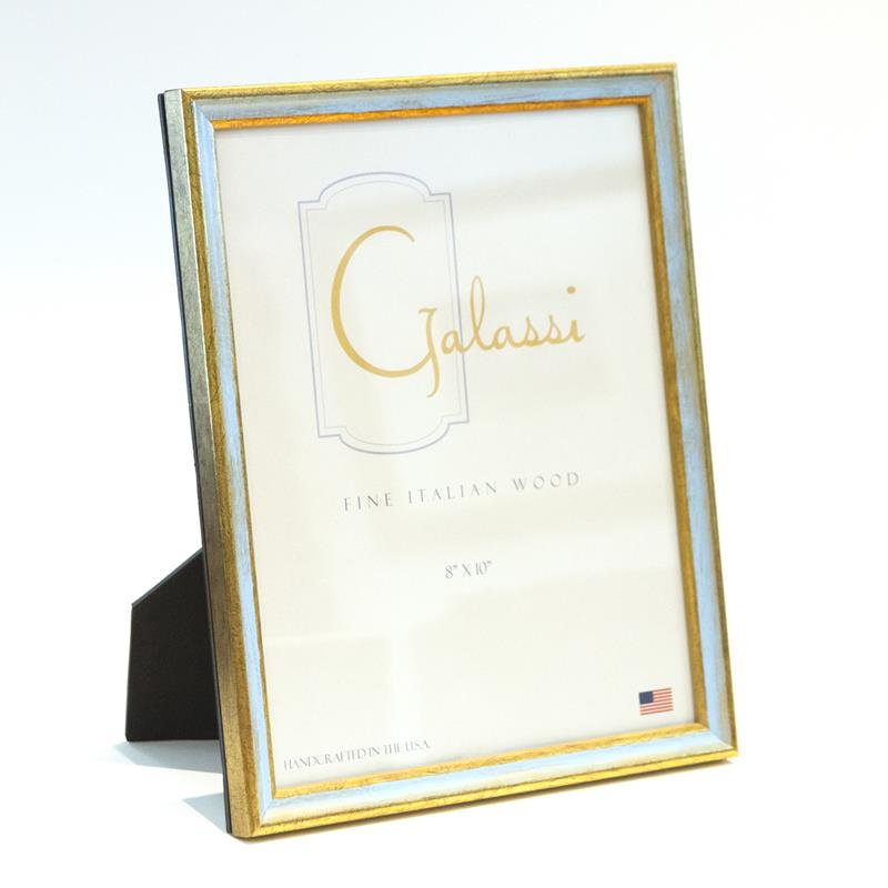 F.G. Galassi gold and blue ready made 8x10 picture frame - style 14880 at Frame It Waban Gallery