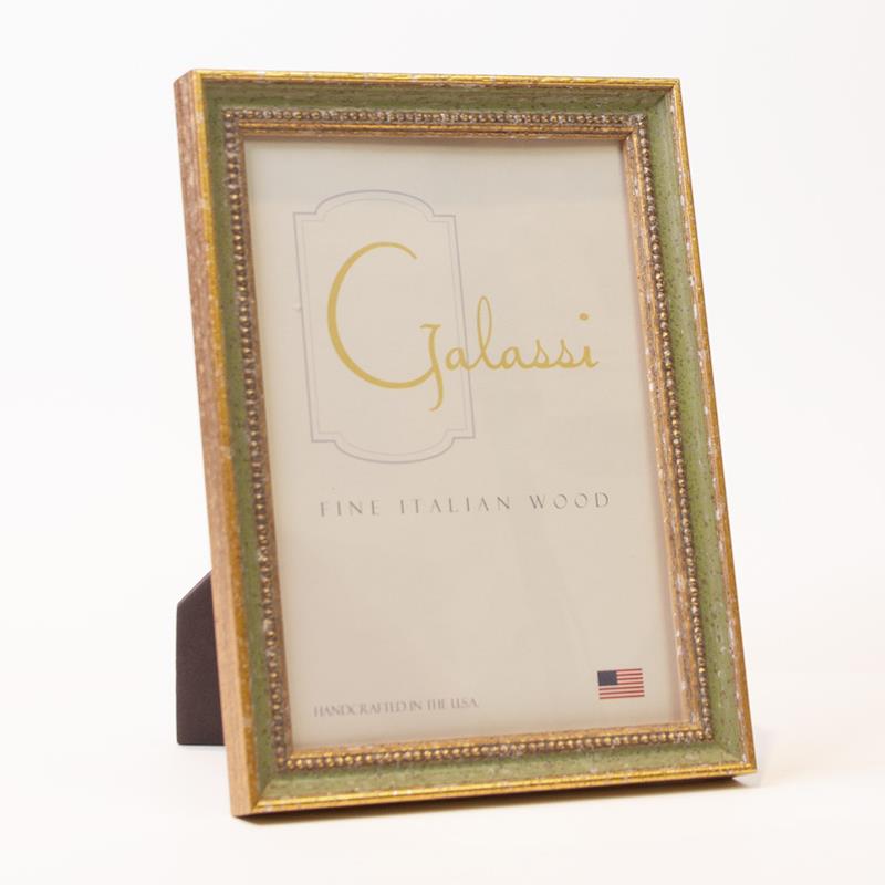 F.G. Galassi 5x7  antique green & gold  ready made frame - style 27457 | Frame It Waban Gallery 