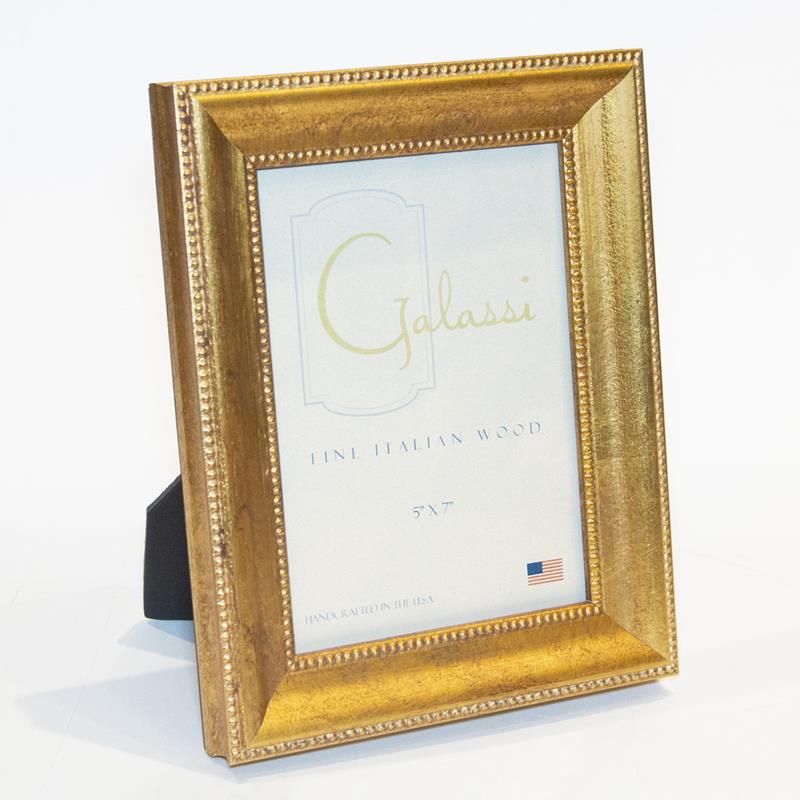 F.G. Galassi Emma gold 5x7 wood ready made frame - style 54757