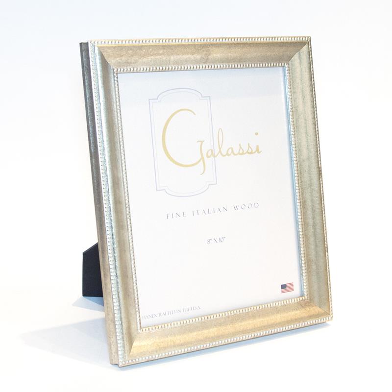 F.G. Galassi Emma silver 8x10 wood ready made frame - style 54880