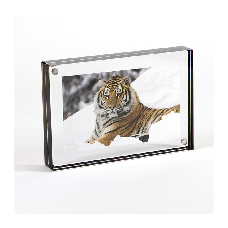 Canetti 5 x 7 acrylic photo frame with graphite edge - LC305K