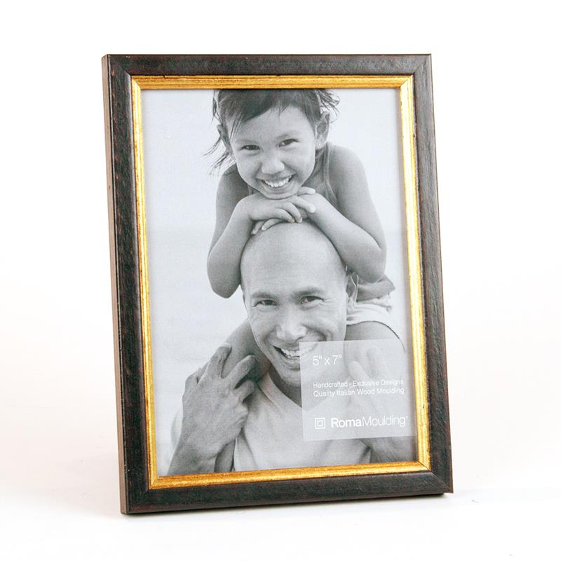 Roma 5x7 Cortona black wood ready made picture frame - 550086-57