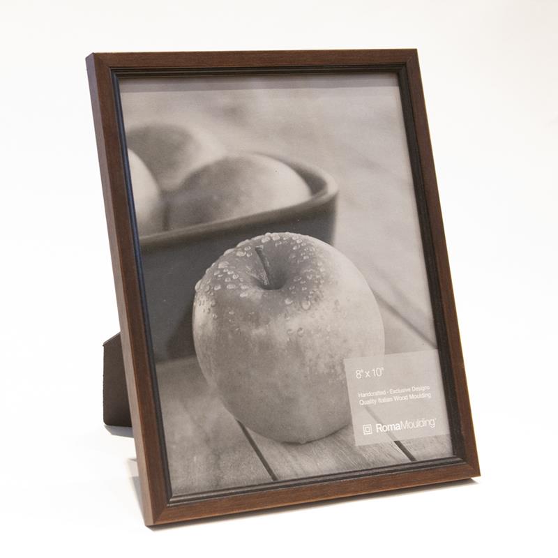 Roma 8x10 Florentine Walnut Ready made picture frame - style 550087