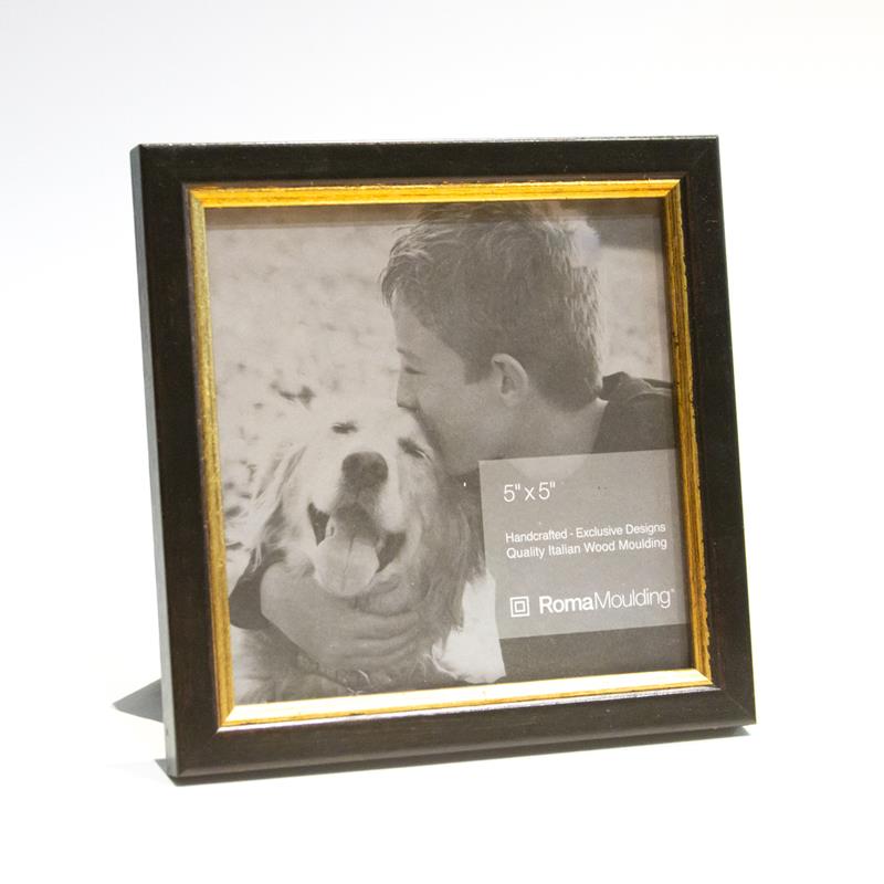 Roma 5x5 Renaissance Black & Gold Ready made picture frame - style 550086