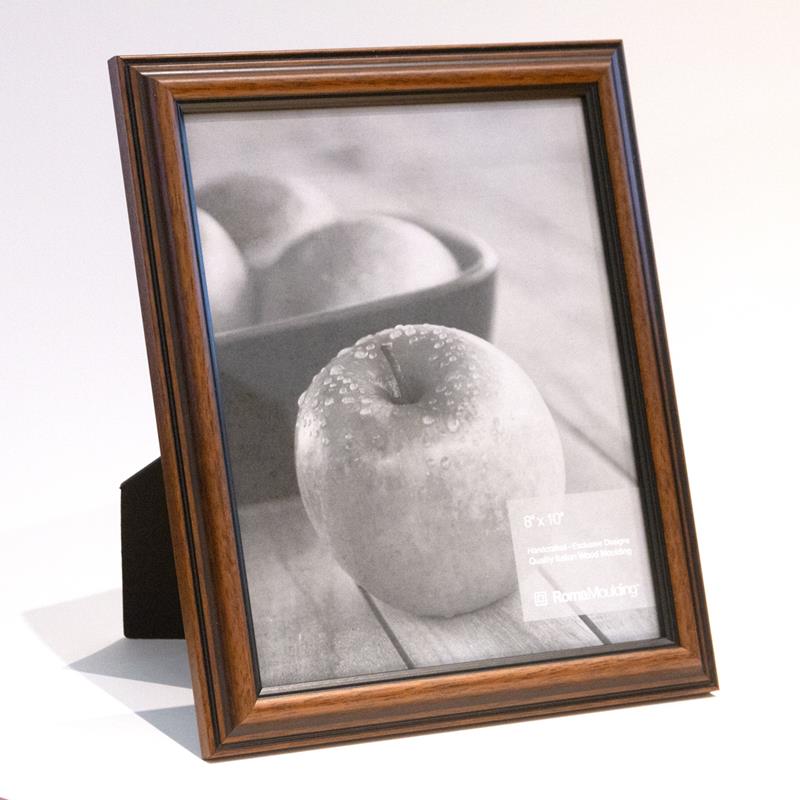 Roma 8x10 Ramino chestnut ready made picture frame - style 815387