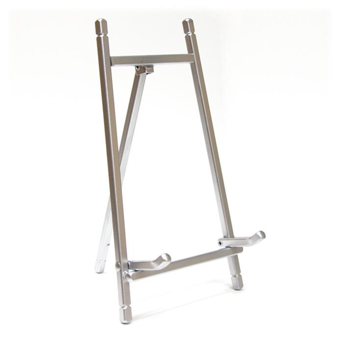 Bards style 935s 7 inch tall silver metal easel | Frame It Waban Gallery