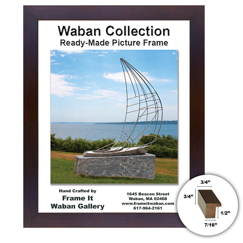 Waban Collection mahogany 11x14 picture frame - style 334