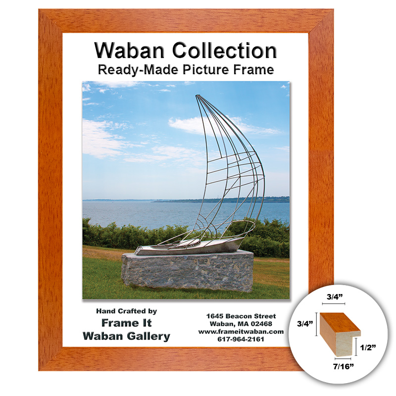 Waban Collection pecan 11x14 picture frame - style 342