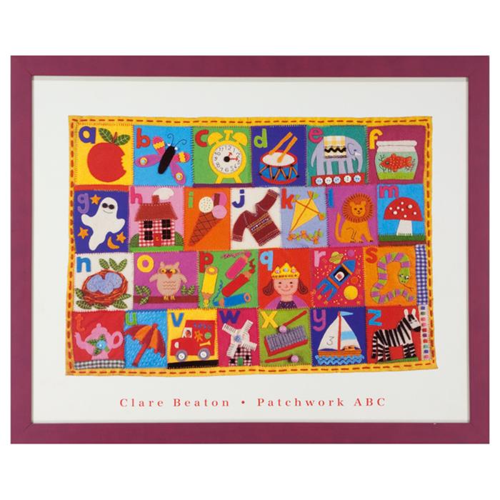 Framed Patchwork ABC by Clare Beaton