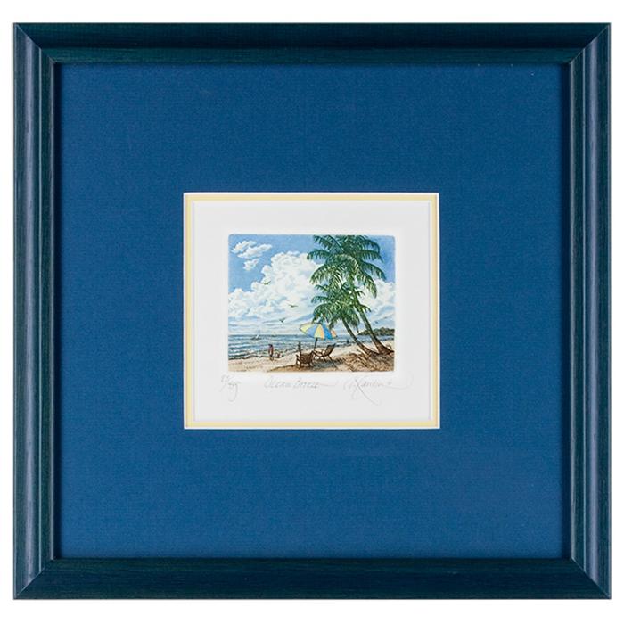 framed artwork "Ocean Breeze" by Kathleen Cantin