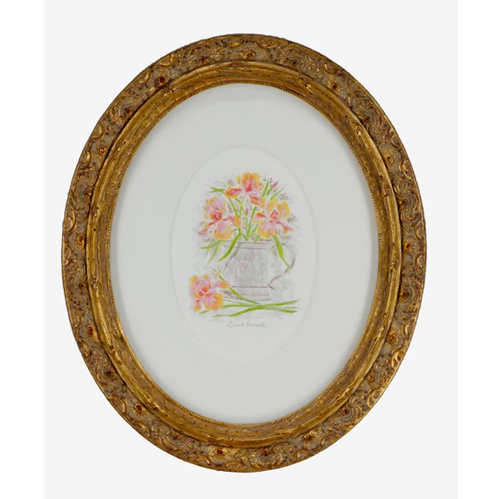 Framed artwork of Mug of Spring Flowers by Davis Carroll