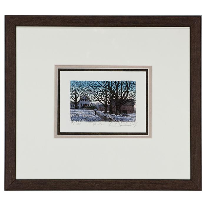 framed artwork "March II" by Caroll Collette